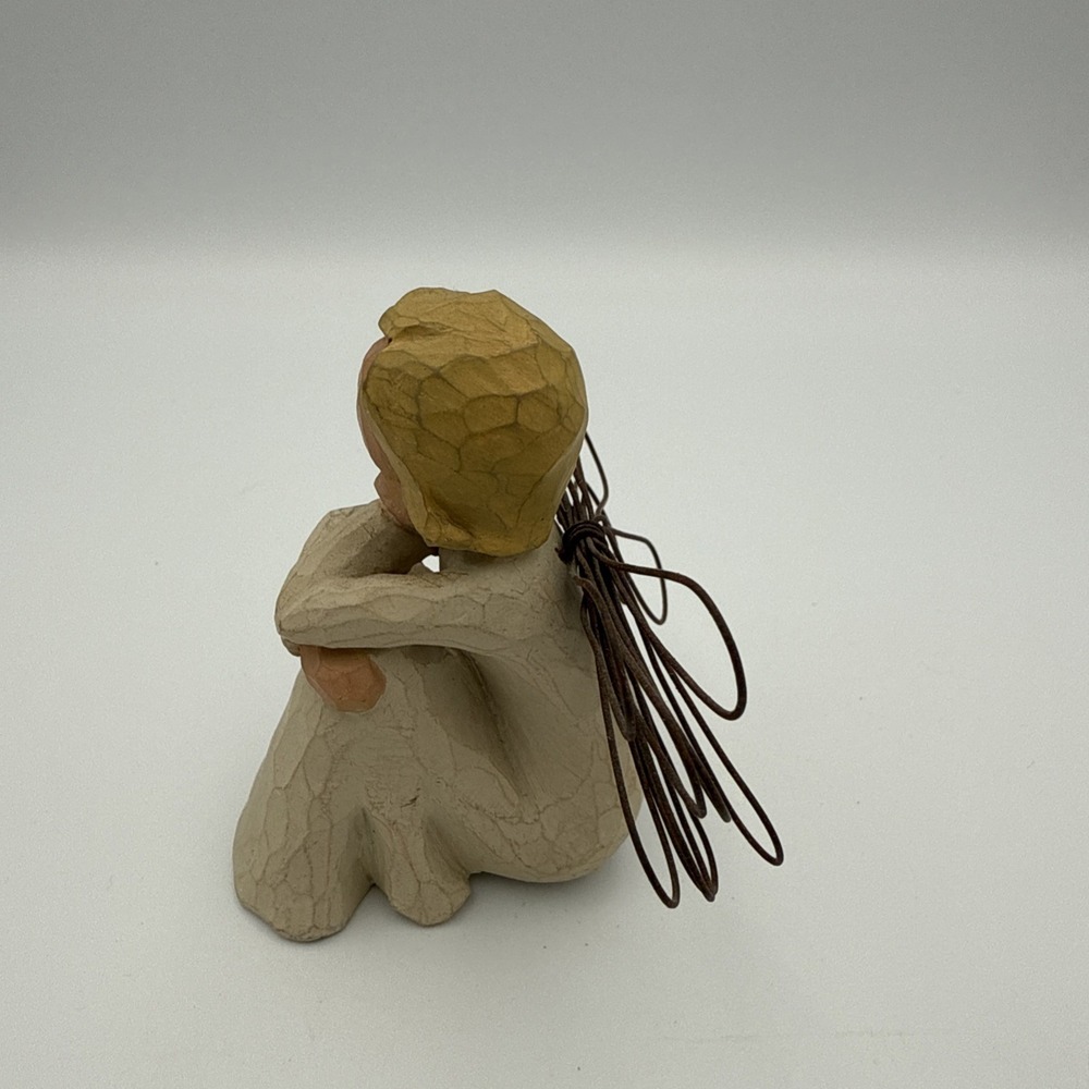 Willow Tree Sitting Angel Of Patience DEMDACO 2000 Susan Lordi Figurine Vintage - Picture 2 of 7